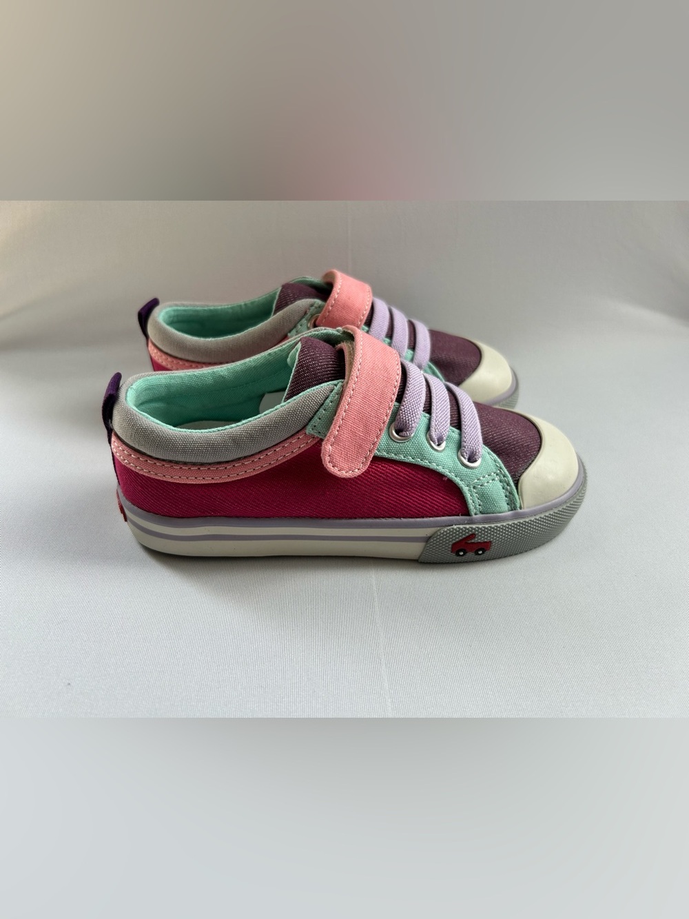 See Kai Run Kids Multicolor Sneakers - Pink, Mint, Lavender & Plum